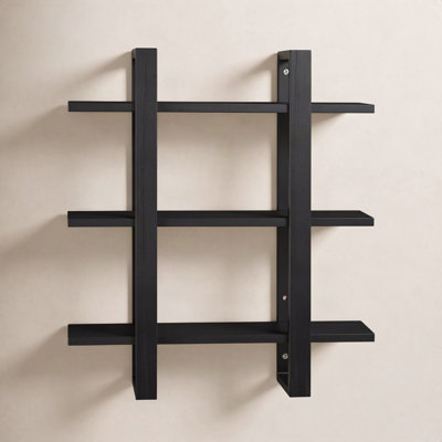 28" Solid Wood Floating Shelf