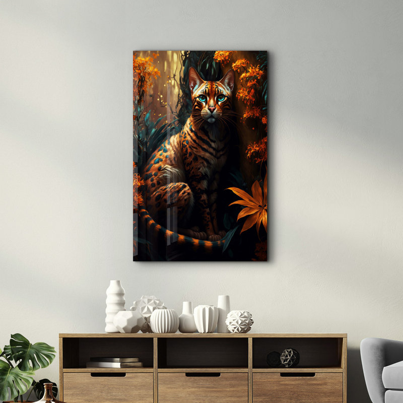 Peinture décorative en verre trempé