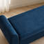 Banc de lit moderne en velours côtelé avec rangement dissimulé et pieds en bois massif-709760331-709760342