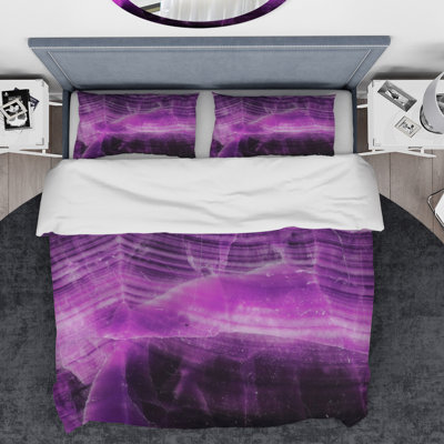 Ensemble de housse de couette minérale designart agate