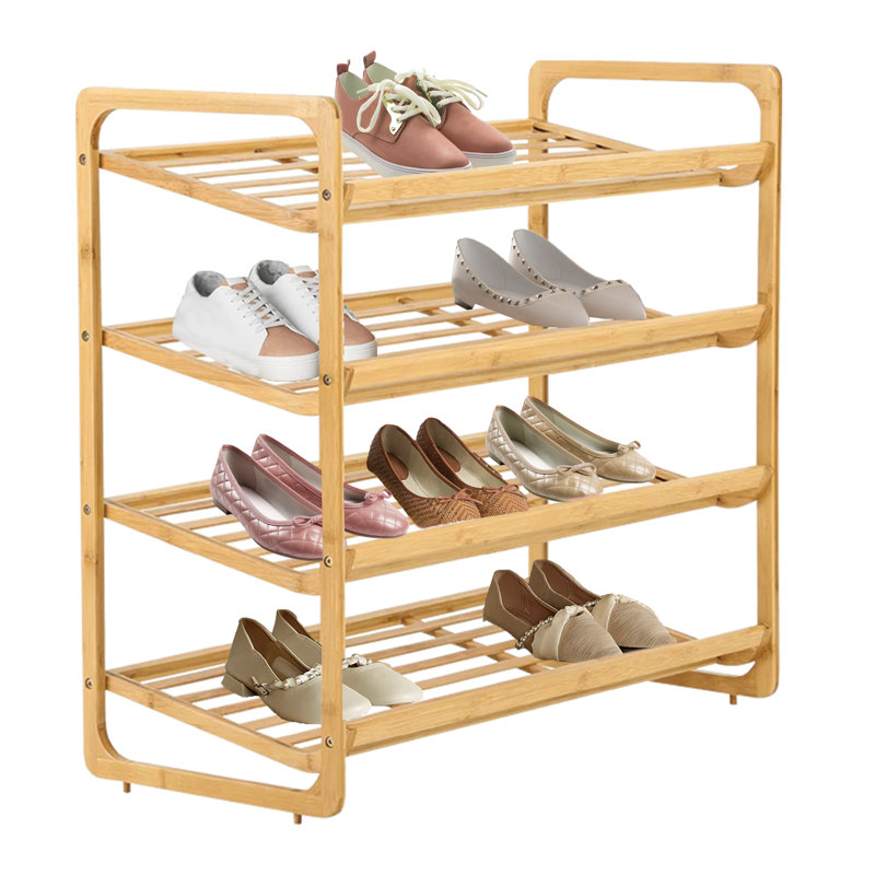 12 Pair Stackable Shoe Rack