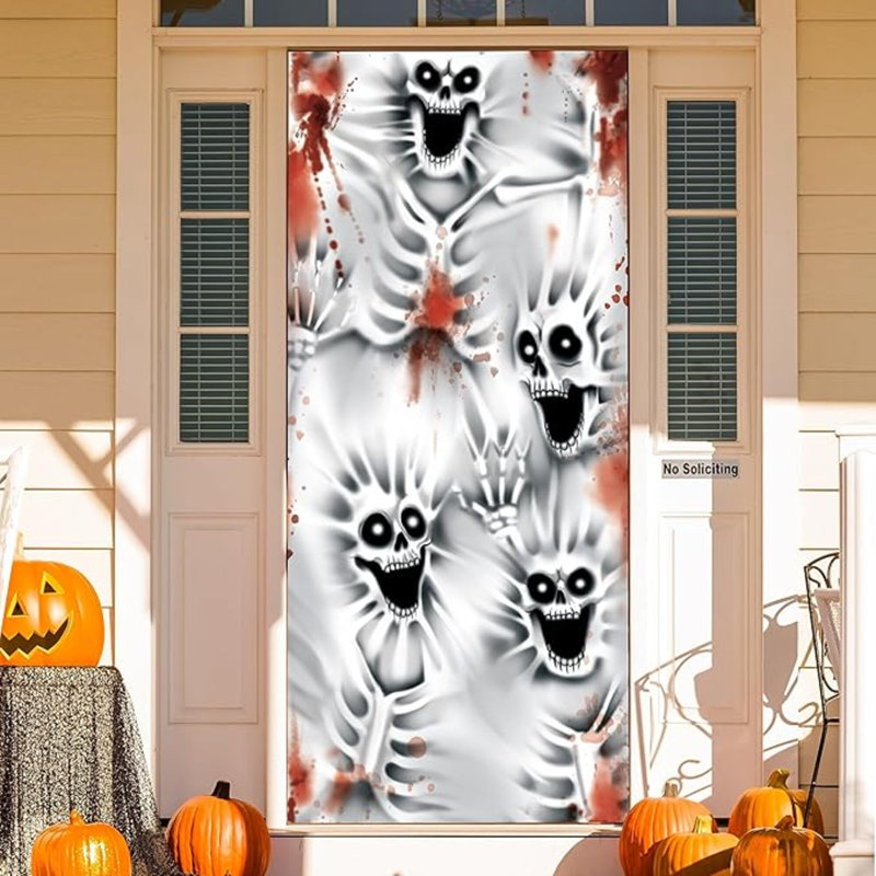 3 décorations d'Halloween pour l'intérieur de la maison hantée 3 pièces 30 po x 72 po