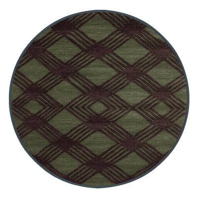 Machine Washable Trellis Brown Area Rug