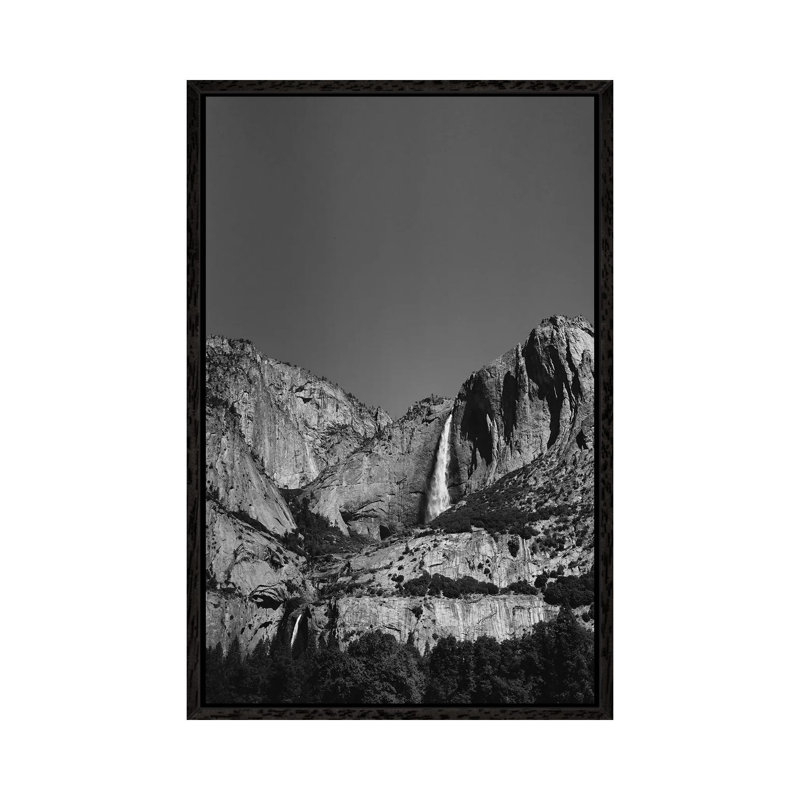 Yosemite Falls VIII by Bethany Young - Print on Canvas, 152.4cm H x 101.6cm W x 3.81cm D, Black Framed