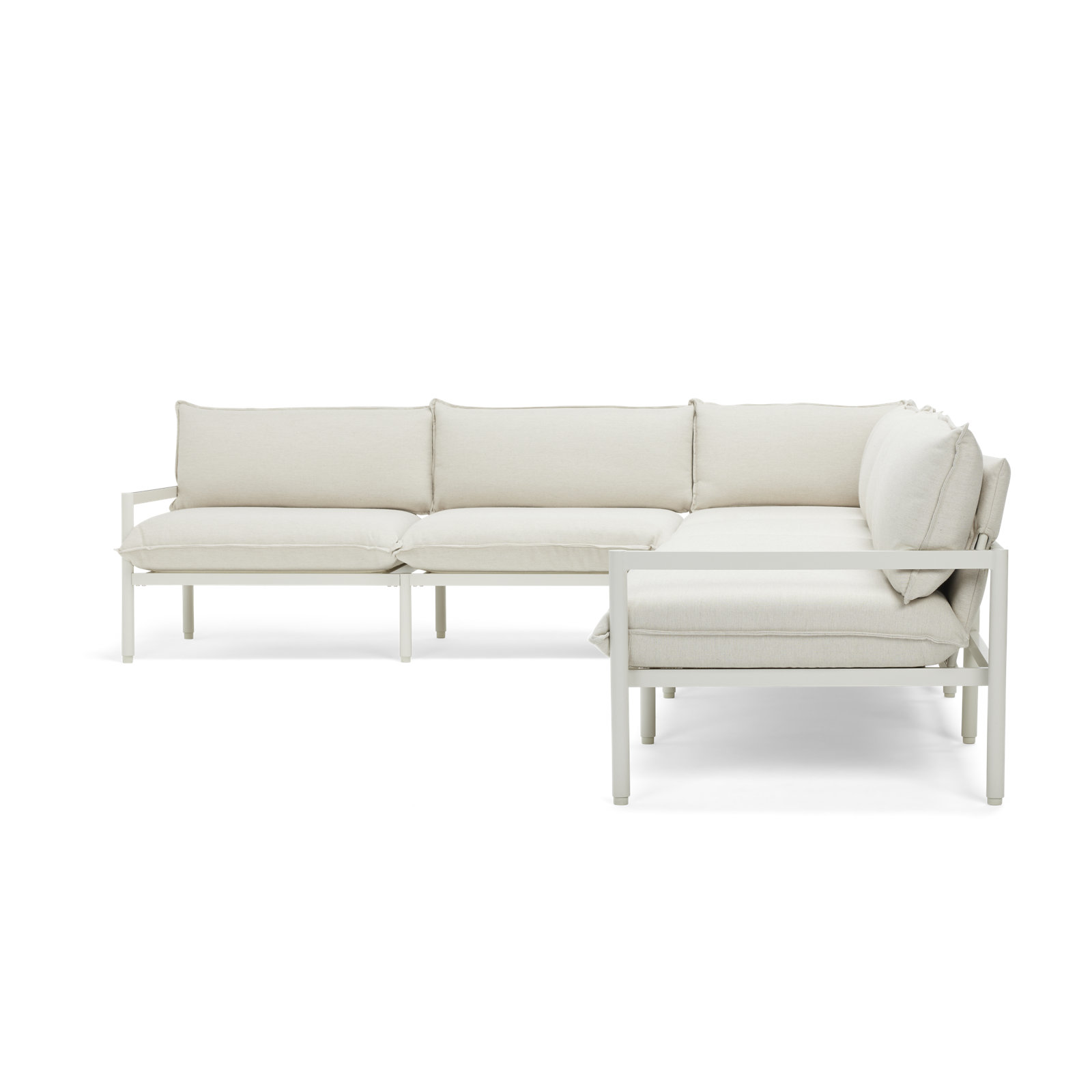 Terra 136" Sunbrella® Patio Sectional, Putty