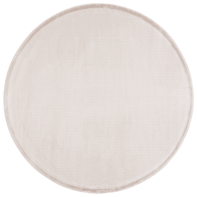 Tyvonne Performance Geometric Rug, Round 6'7"