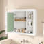 Armoire à pharmacie de salle de bain avec miroir-715233681