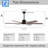 Lenecka Ceiling Fan with LED Lights-1344157769