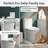 12" Rough-In Elongated One-Piece Toilet, Dual Flush White Ceramic Floor Mount