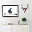 Pigeon Bird on a Wire - Picture Frame Painting Print-55583647-55583648