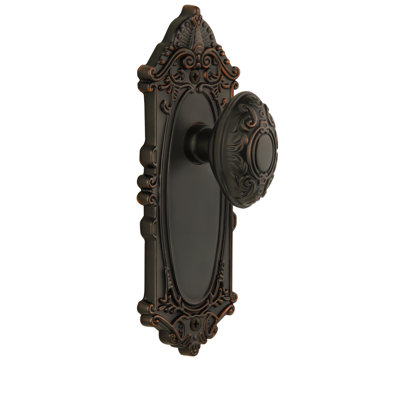 Grandeur Grande Victorian Plate Privacy with Grande Victorian Door Knob