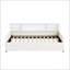 Lit plateforme tapissier simple avec rangement et tiroirs, bibliothèque, lit en velours-114809291