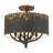 Korting 4 Light Semi-Flush in Antique Black Iron with Antique Black Iron
