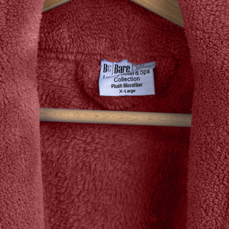 Peignoir en molleton avec poches pour enfants Lovett, TG, Rouge