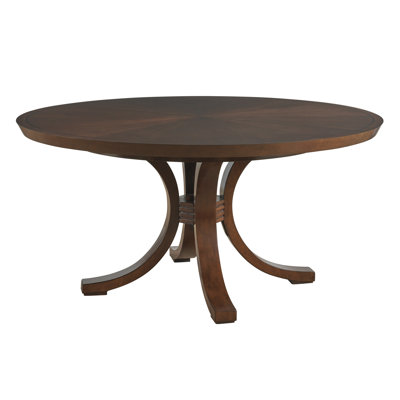 Rendezvous Round Walnut Pedestal Dining Table