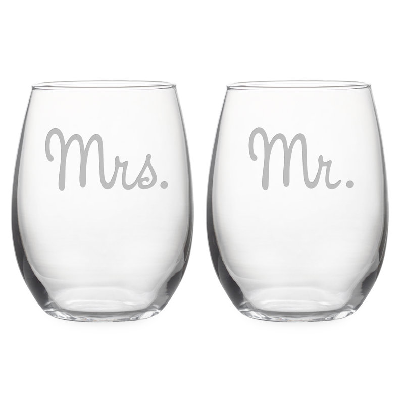 Ensemble de 2 verres à vin sans pied Le prix ™