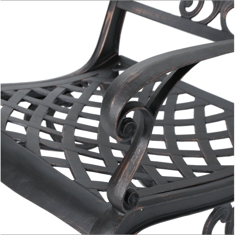 Chaise avec accoudoirs PHOENIX (ensemble de 2), Noir