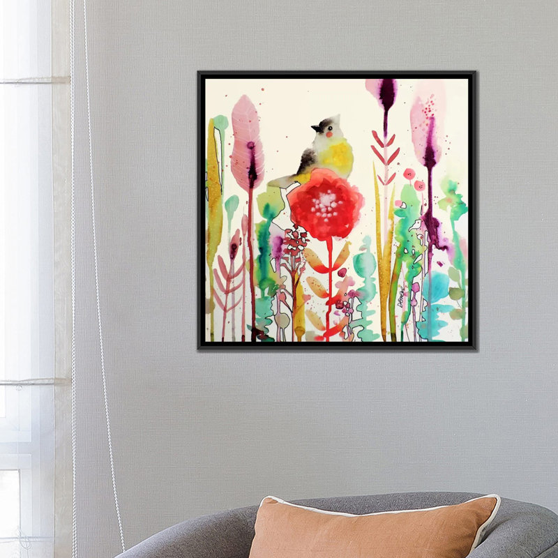« la grace du moment », reproduction sur toile, H 18 po x l 18 po x P 1,5 po, Toile avec cadre noir