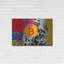 Art mural en métal «Crypto-monnaie Bitcoin Graffiti 1» par Irena Orlov-101651627