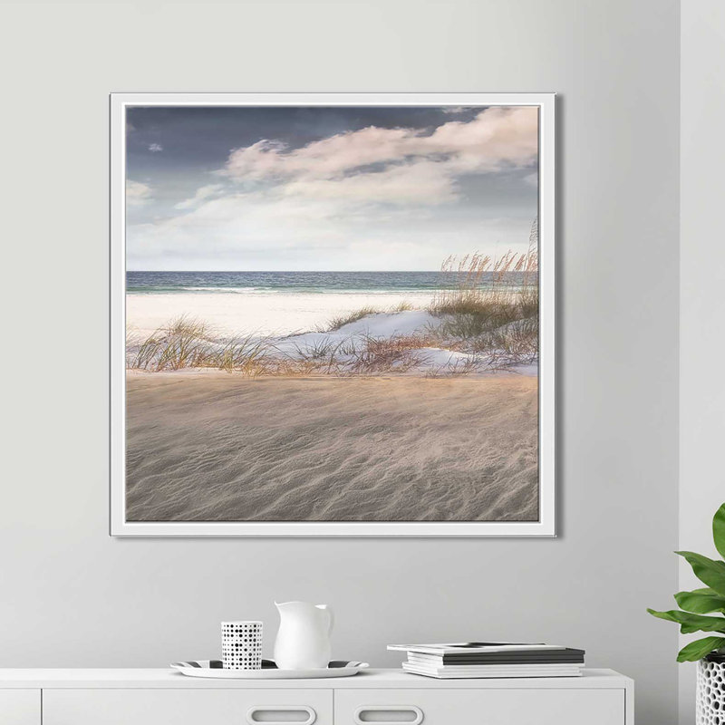 Reproduction de photo «Parmi les herbes marines», H 31,5 po x l 31,5 po x P 2 po, Cadre flottant blanc