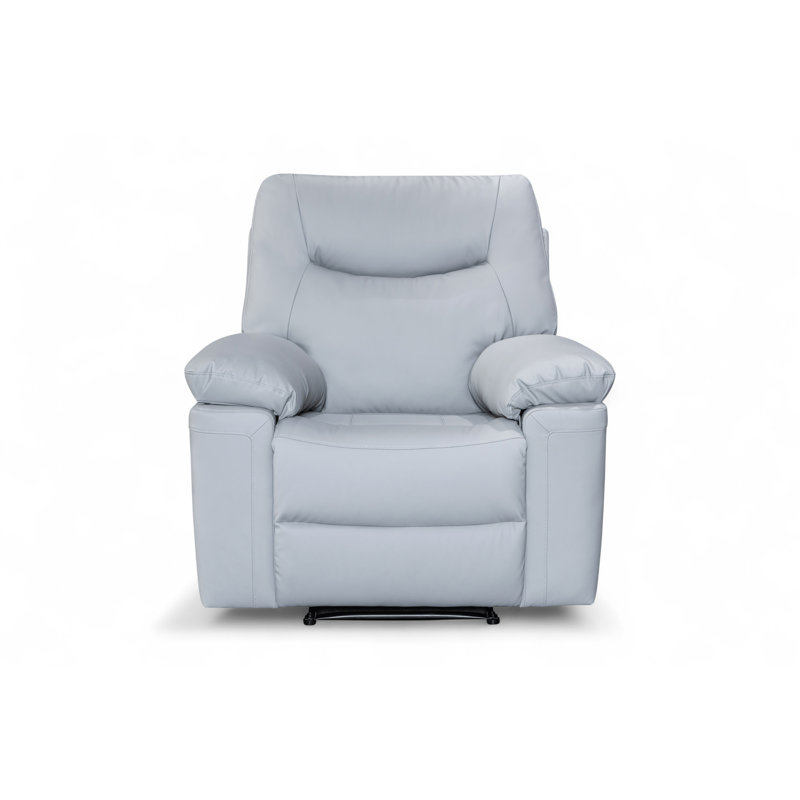 Blinera 97cm Wide Glider Standard Recliner, Light Grey