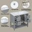 Ensemble de meuble-lavabo simple 36 po avec plateau Rontez-476530047