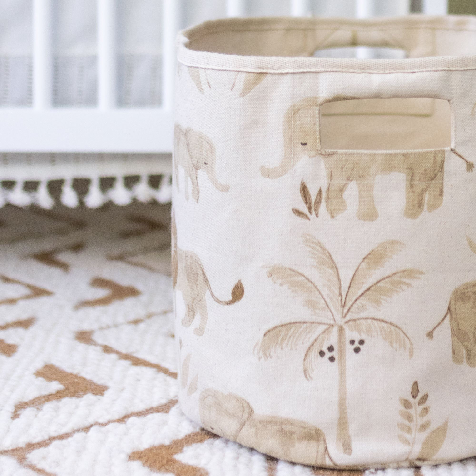 Hennecy Safari Animal Storage Bin For Baby Nursery or Kid's Room by Birch Lane?