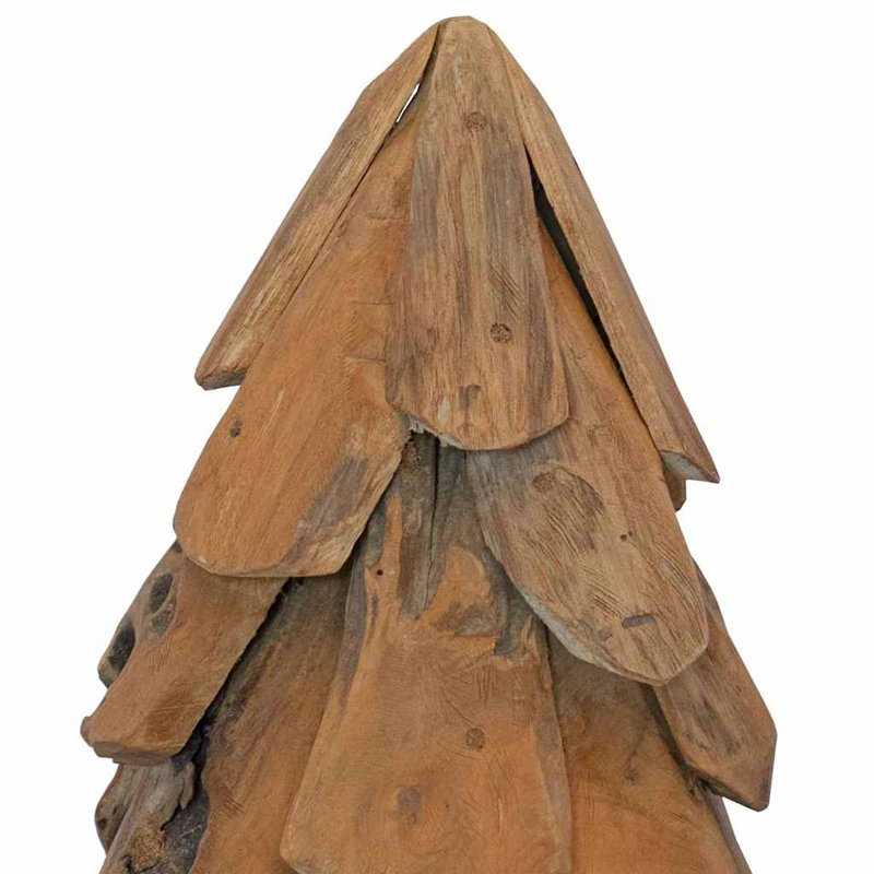 Christmas Tree with Stand Brown Solid teak wood, 1.97' H