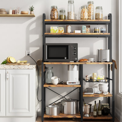 90 cm W Iron Shelving Unit