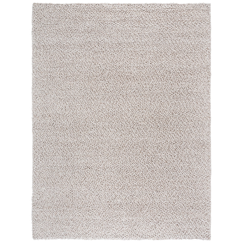 Natura Hand Woven Wool/Viscose/Cotton Rug in Beige, Rectangle 8' x 10'