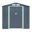 Rowlinson Trentvale 6x4 Metal Apex Shed with Foundation Kit & Assembly-109248334