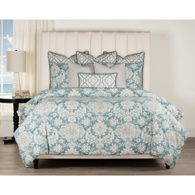 Magnolia Home Fashions Bellaire Verdigris Duvet cover & insert Set