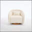 Fauteuil d'appoint pivotant avec assise rembourrée-131260950