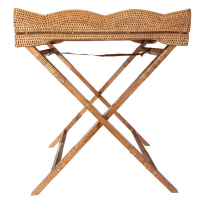 Plateau de majordome avec pieds en bois Scallop Design