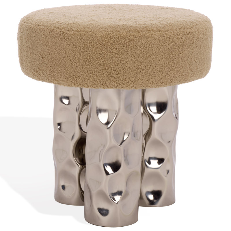 Aubrie Teddy Fabric Stool