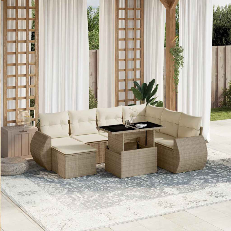 Vidaxl Garden Sofa Set Beige