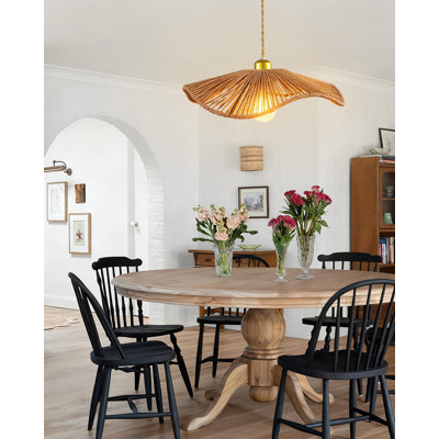 Suspension en corde de chanvre tressée à la main, douille E26, luminaire de plafond de style rustique idéal pour les îlots de cuisine et les salles à manger.
