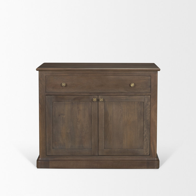Braxton Rectangle Accent Cabinet, Dark Brown