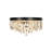 Cascade 3-Light Flush Mount - Black-1729516914