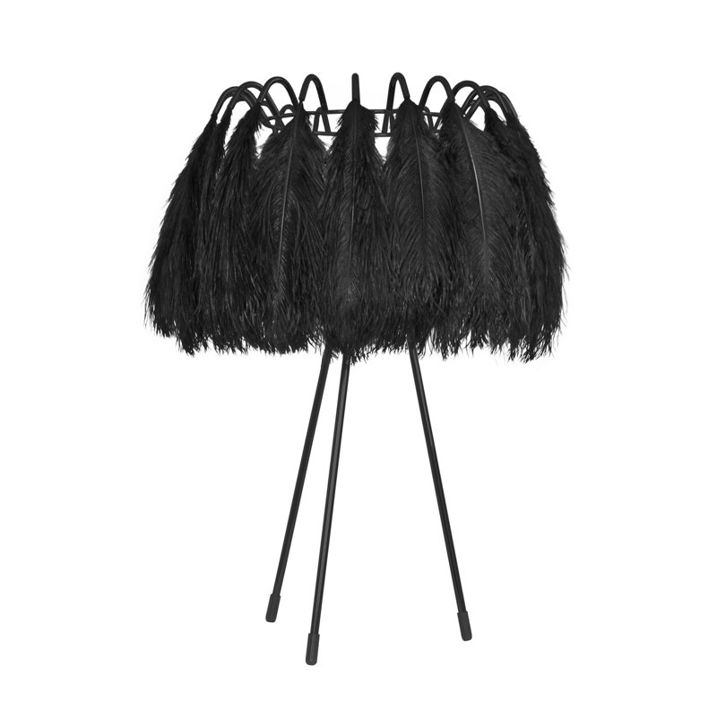 Olgethorpe Resin Tripod Lamp, Black
