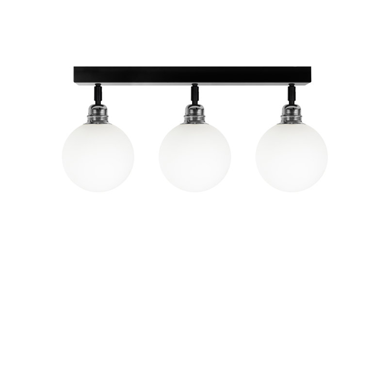 Ruithero 48cm 3 -Light Track Kit, Chrome/Black