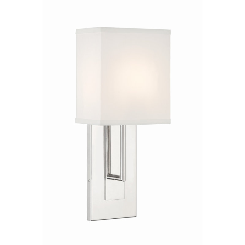 Trionna Armed Sconce, 15" H x 6.5" W x 4" D, Polished Nickel