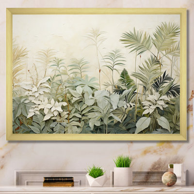 Paysage rétro de la jungle I - art mural jungle