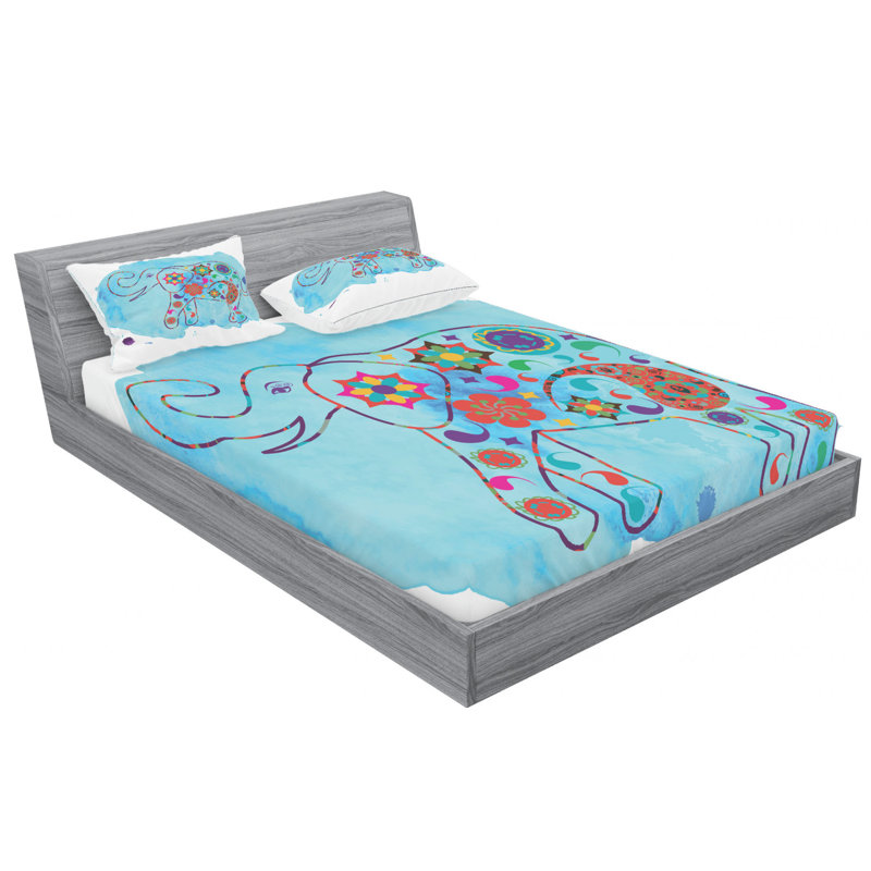 Microfiber Sheet Set, Queen Sheet Set with Fitted Sheet