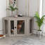 Meuble de coin pour cage de coin, meuble pour chenil pour table de bout avec coussin, cage pour chien de grande taille à l'intérieur, brun noyer