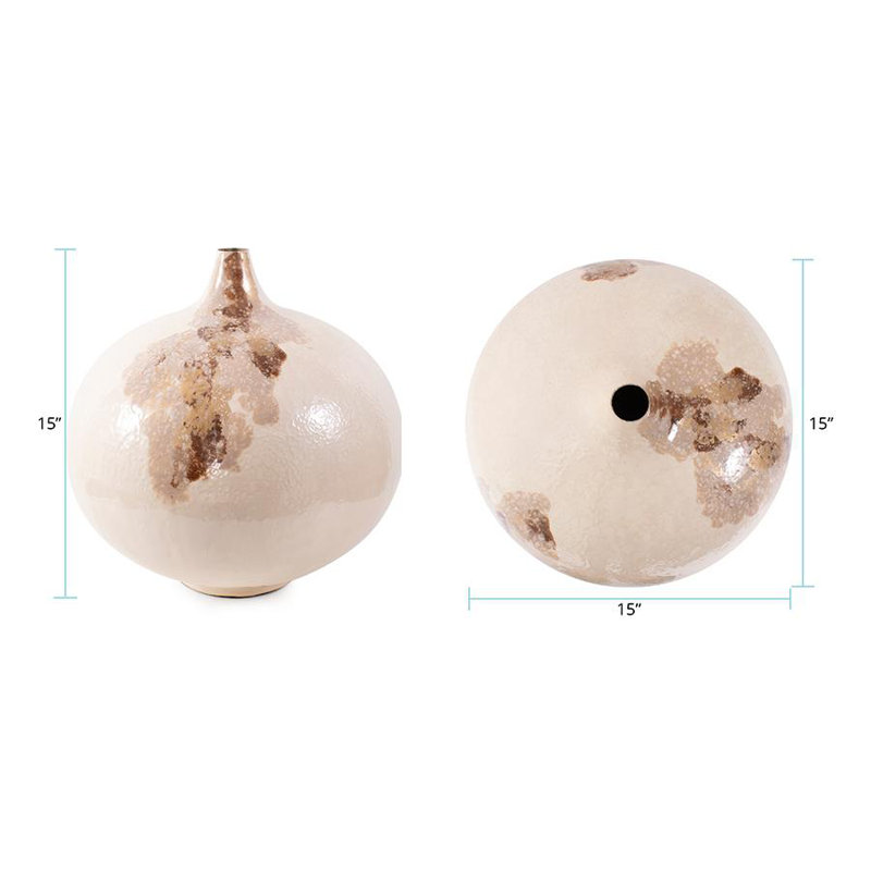 Petrini Tuscan Small Round Iron Vase