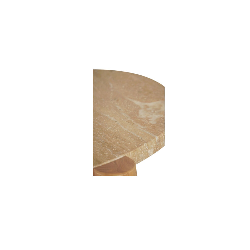 Pax Outdoor Round Teak Coffee Table