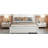 Queen size platform bed with 2 large drawers, pull-out bed-25583607