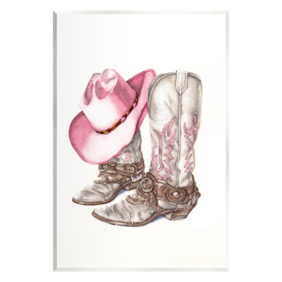 Bottes de cow-boy roses et glamour