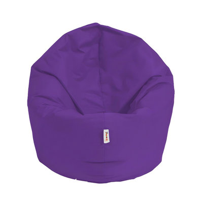 Fauteuil à billes de jardin Premium mauve, 39,4 po de diamètre x 39,4 po de hauteur | 100% polyester imperméable, 100% mousse de styromousse originale, double fermeture à glissière cachée | Parfait pour le divertissement extérieur moderne et la détente